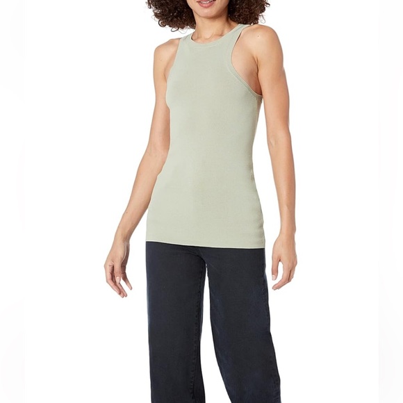 The Drop Women's Gina Fitted Sleeveless High-Neck Cut-In Sweater Tank - Picture 3 of 6
